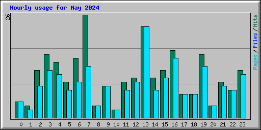 Hourly usage for May 2024